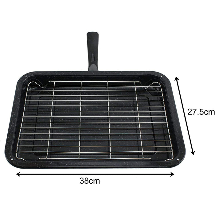 Small Grill Pan with Rack and Detachable Handle + Adjustable Grill Shelf for SWAN Oven Cooker