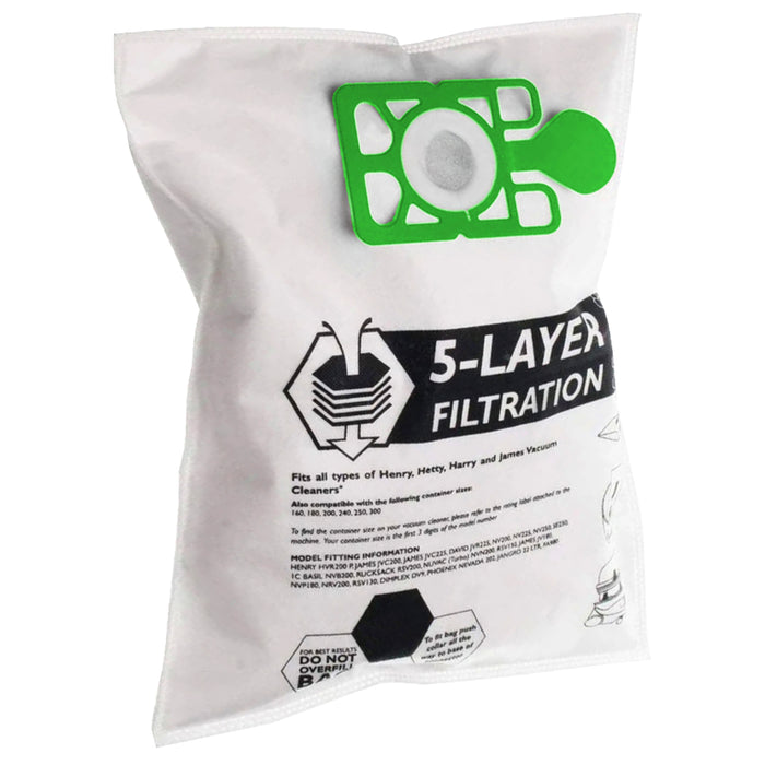 Bags and Filter Kit compatible with Numatic HENRY 12" Filter & 20 Bags