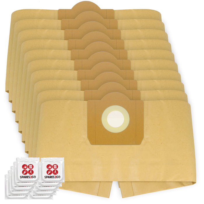 Vacuum Cleaner Dust Bags for Nilfisk Aero Silent (Pack of 10 + Freshener Tabs)