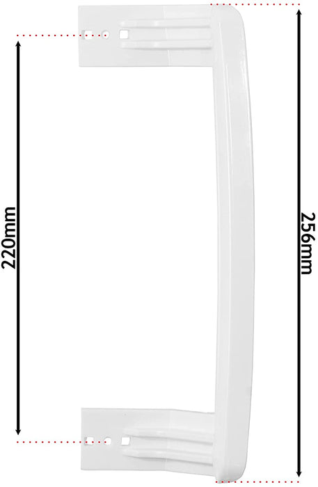 Fridge Door Handle for BEKO Refrigerator Freezer Grab Bar White x 2