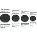 Non Universal Oven Cooker Hob Gas Burner Crown & Flame Cap Kit for HOTPOINT ARISTON - Small, 2 Medium & Large, 55mm - 100mm