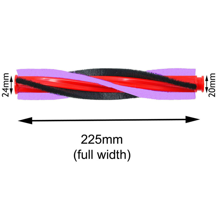 Brushroll for Dyson DC59 V6 SV03 SV07 Animal Fluffy Brush Roller Bar 225mm