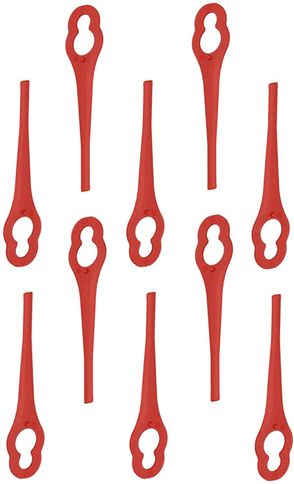 Red Plastic Blades for OZITO GTR-250 LGT-018 LGT-118 Strimmer Trimmer x 40