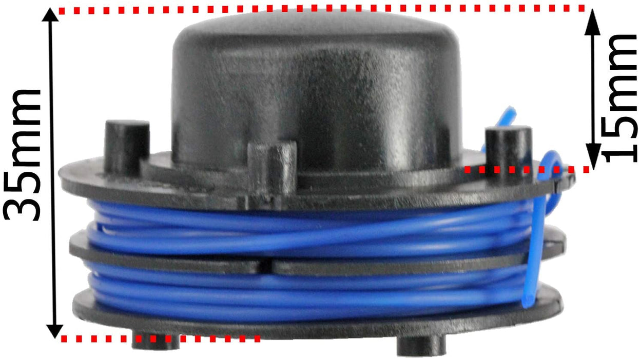 Line & Spool for Qualcast GGT3001 PWR300GTB TRY250SG Strimmer Trimmer