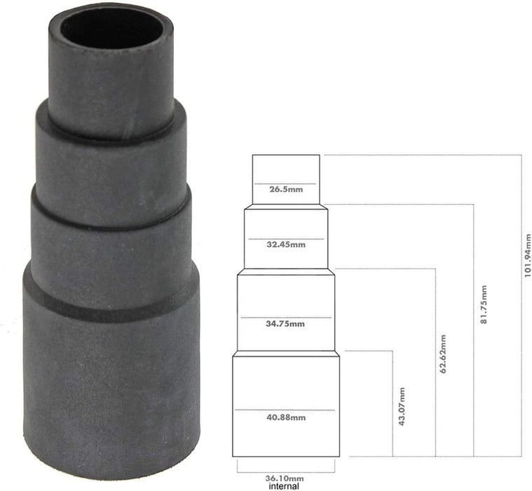 Universal Dust Extractor Port Adaptor Reducer Kit Compatible with Power Tool Sanders 26mm 30mm 32mm 35mm 38mm