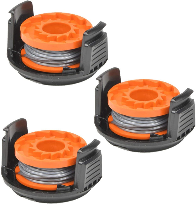 Spool & Cover for MCGREGOR MCT1825 MCT2X1825 18v Strimmer Trimmer (Pack of 3)