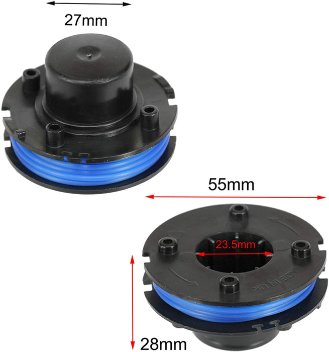 Spool Line for Challenge GT2317 Strimmer Trimmer (Pack of 2, 4m, 1.5mm)