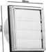 UNIVERSAL Square Exterior Wall Outlet Kit with Gravity Flaps & Extension Hose for Vented Tumble Dryer Air Conditioning Cooker Hood (5" x 3m, Stainless Steel)