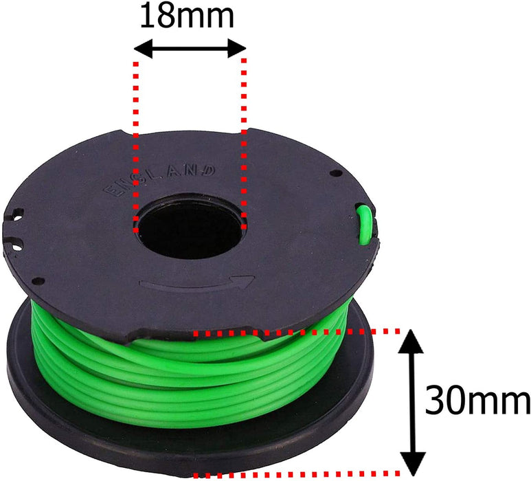 Spool Line Refill for BLACK DECKER Strimmer Trimmer GL7033 GL8033 GL9035 STB3620 (Pack of 4)