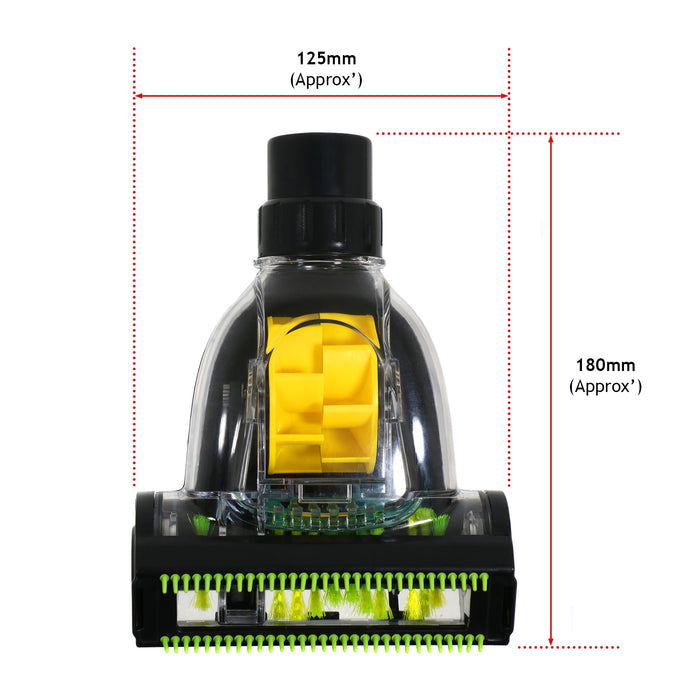 Mini Turbo Floor Brush Tool compatible with Karcher Vacuum Cleaner (32mm / 35mm)