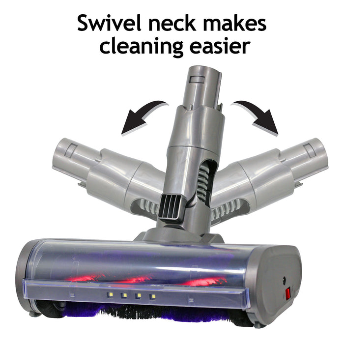 Carbon Fibre Motorhead Floor Tool + Blue Extension Rod Wand for Dyson DC62 Vacuum Cleaner