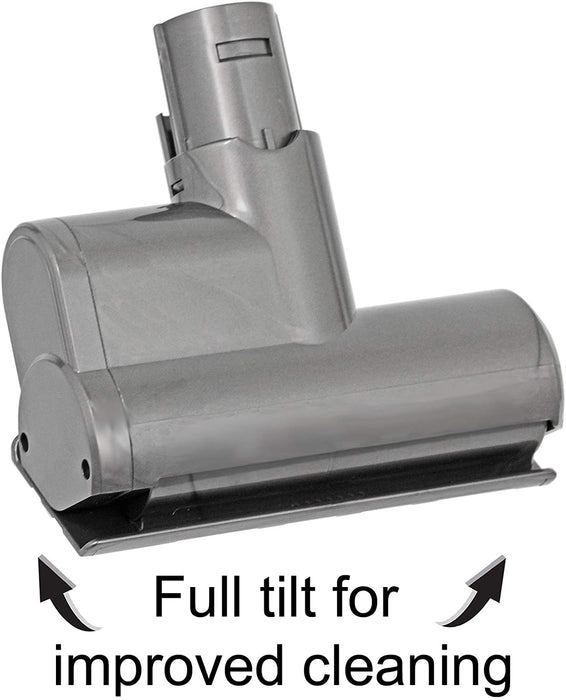 Mini Turbine Tool Brush Head + Trigger Lock for DYSON SV03 SV04 SV06 SV09 Vacuum Cleaner