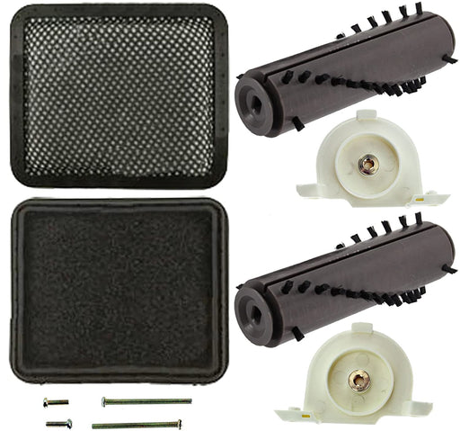 Complete Brushroll End Caps + Washable Filter Pads Kit for GTech AirRam DM001 AR02 AR01 AR03 AR05 Cordless Vacuum Cleaner