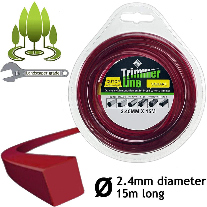 UNIVERSAL Dual Line Manual Feed Head with Bolts + 4 x Refill for Strimmer/Trimmer/Brushcutter