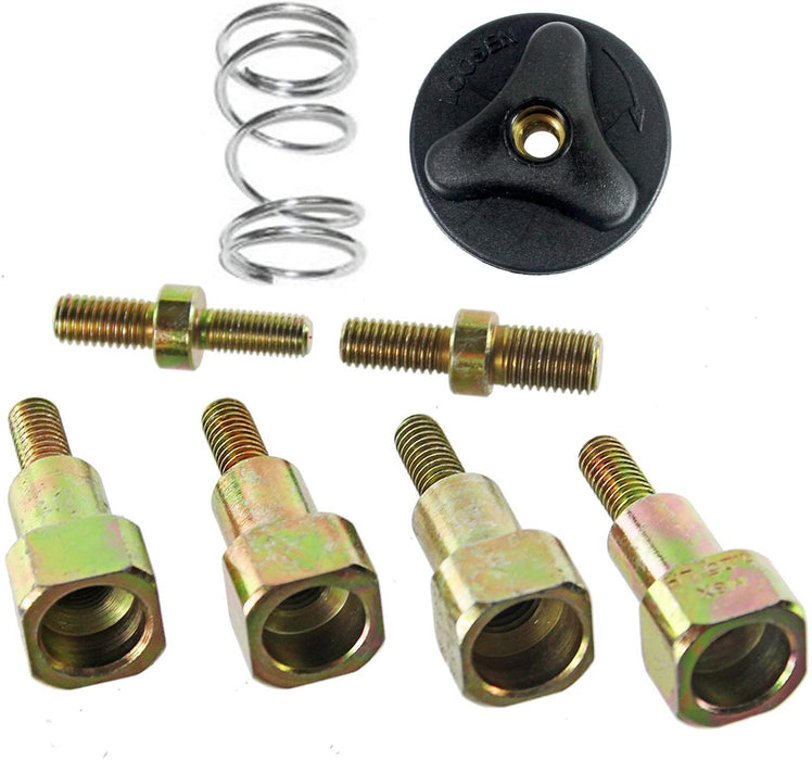 UNIVERSAL Dual Line Manual Feed Head with Bolts + 4 x Refill for Strimmer/Trimmer/Brushcutter