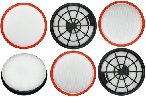 Central HEPA Motor Filter Kit for VAX C86-E2 Vacuum Cleaner (Pack of 6)