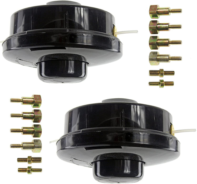 Dual 2 Line Bump Feed Spool Head for RYOBI Strimmer Trimmer Brushcutter (Pack of 2)