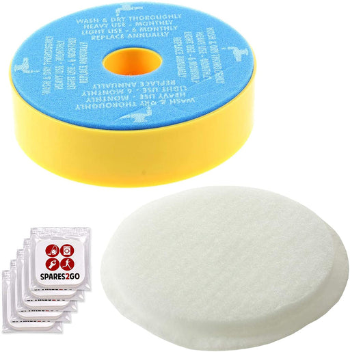 Pre & Post Motor Washable Filters for Dyson DC14 Non-HEPA Vacuum Cleaner + 5 Fresheners