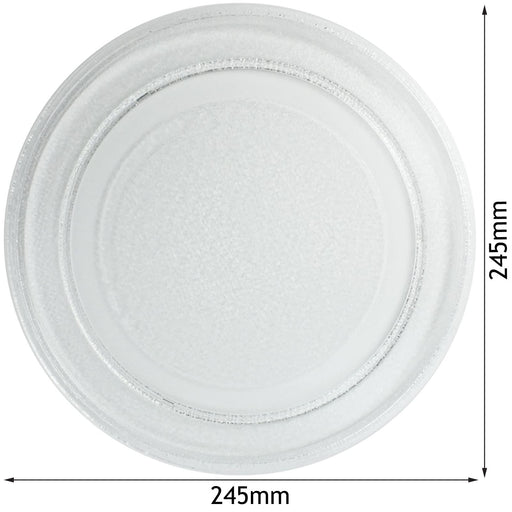 UNIVERSAL Glass Turntable Smooth Plate for Microwave Ovens (245mm)