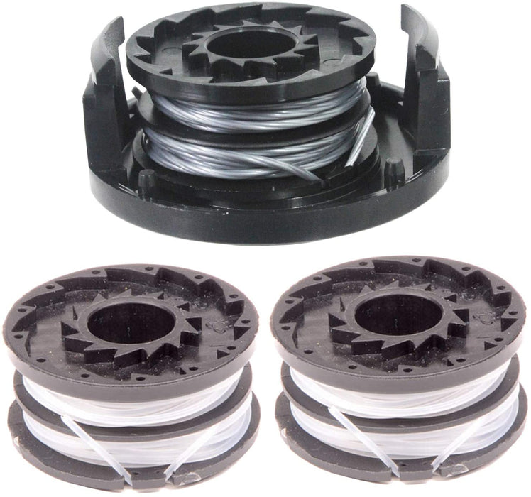 Twin Line Spool x 3 + Cover Cap for SPEAR & JACKSON S3525ET Strimmer Trimmer