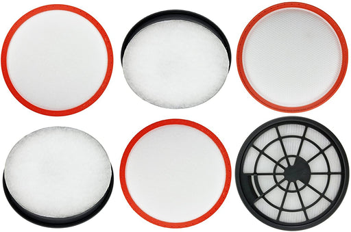 Central HEPA Motor Filter Kit for VAX C86-E2 Vacuum Cleaner (Pack of 6)