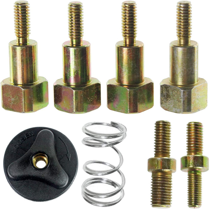 UNIVERSAL Dual Line Manual Feed Head with Bolts + 3 x 90m Refill for Strimmer/Trimmer/Brushcutter