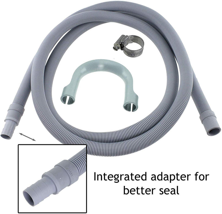 Drain Hose Extension Pipe Kit for Caple Washing Machine Dishwasher (2.5m, 19mm / 22mm)