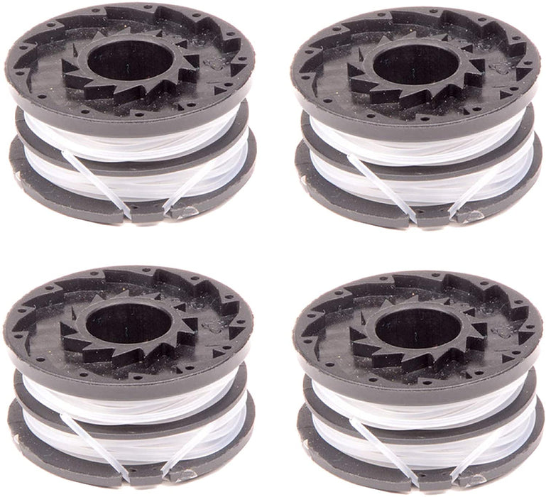 Twin Line Spool for SPEAR & JACKSON S3525ET Strimmer Trimmer (Pack of 4)
