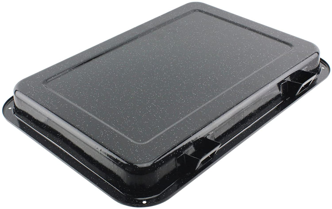 Large Grill Pan, Rack & Dual Detachable Handles with Adjustable Shelf for CREDA Oven Cookers