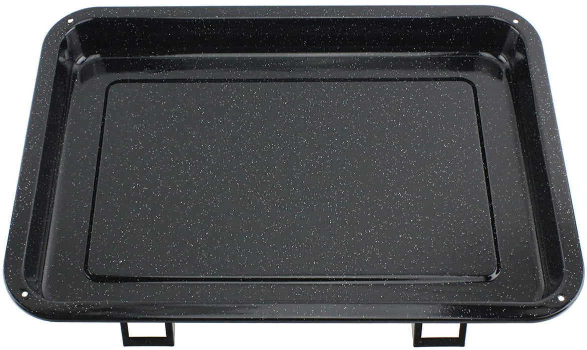 Medium Grill Pan, Rack & Dual Detachable Handles with Adjustable Shelf for Oven Cookers