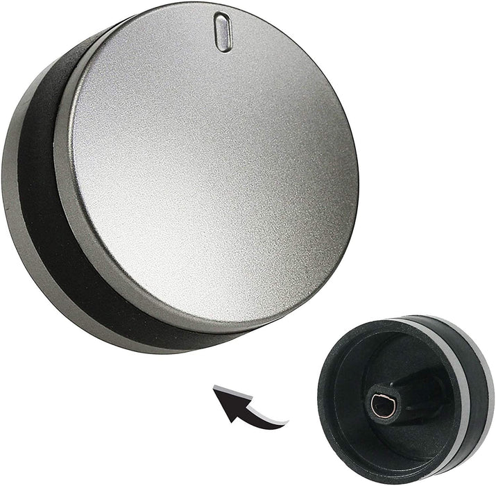 Oven Knob for LAMONA 450002486 LAM3200 LAM3204 LAM3401 Oven Cooker Control Switch (Silver / Black, Pack of 3)