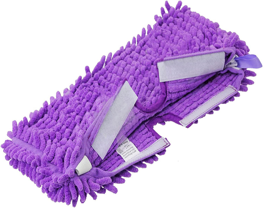 Pocket Cover Pad for Steam Cleaner Mop Coral Purple 32cm x 19cm Universal 6 Pads