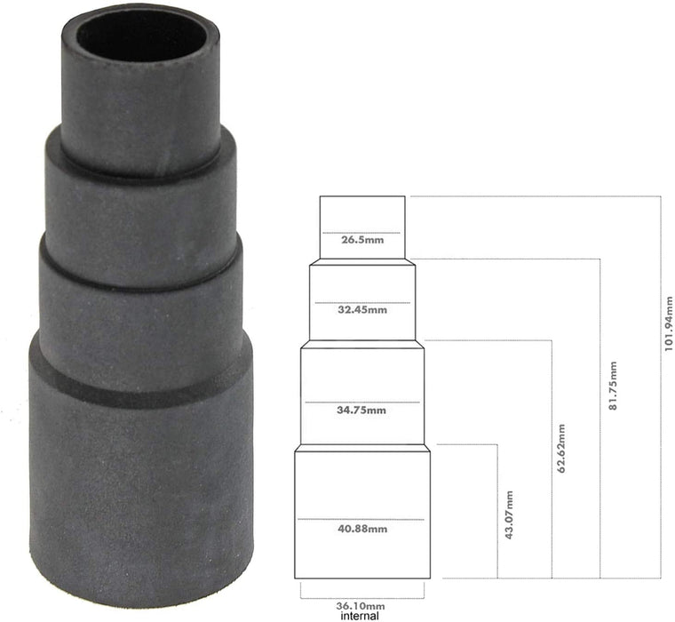 Sander Planer Dust Extractor Power Tool Adapters for TITAN Vacuum Cleaners (Pack of 6, 26mm 30mm 32mm 35mm 38mm)