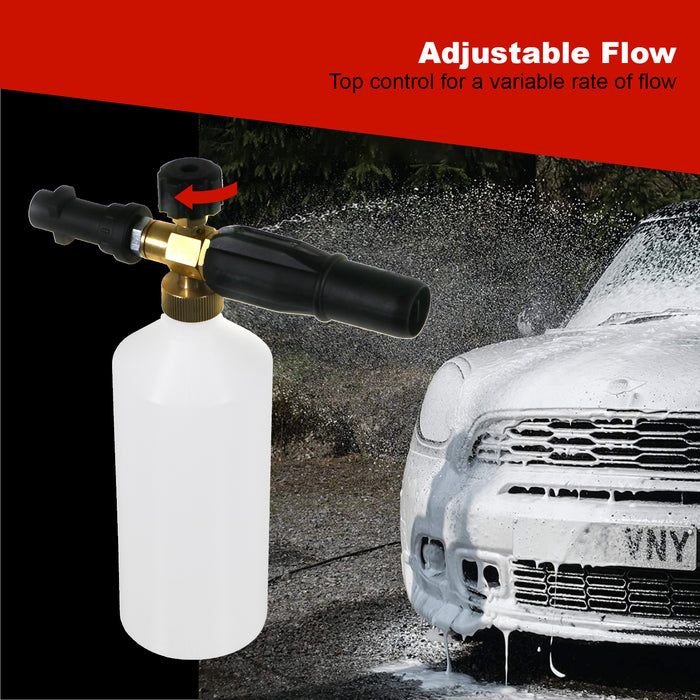 Spray Bottle for KARCHER Snow Foam Nozzle + Car Shampoo Detergent