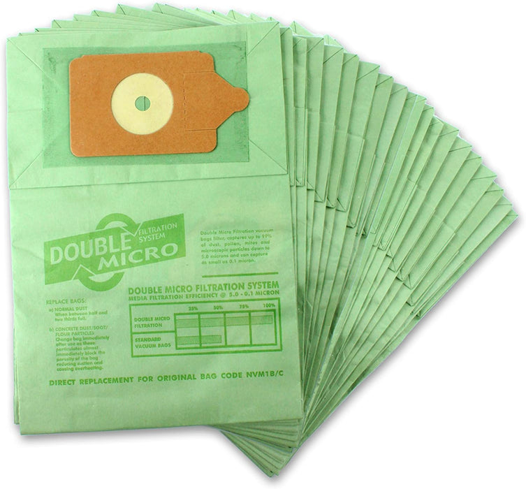Paper Dust Bags for Numatic Henry Micro HVR200M-22 Vacuum Cleaner (Pack of 20)