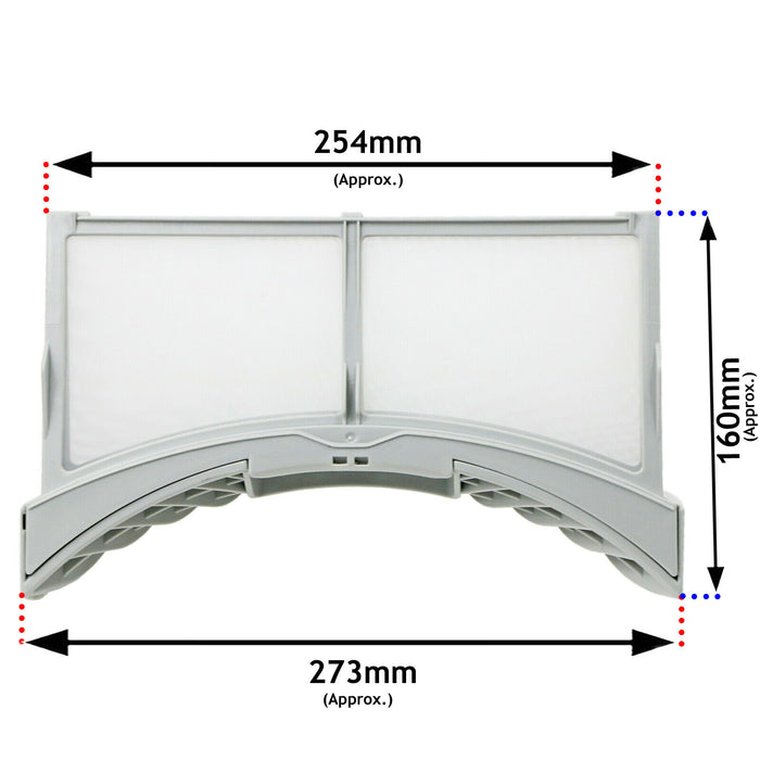 LG Tumble Dryer Lint Screen / Dust Fluff Filter Cage Genuine - ADQ55998601