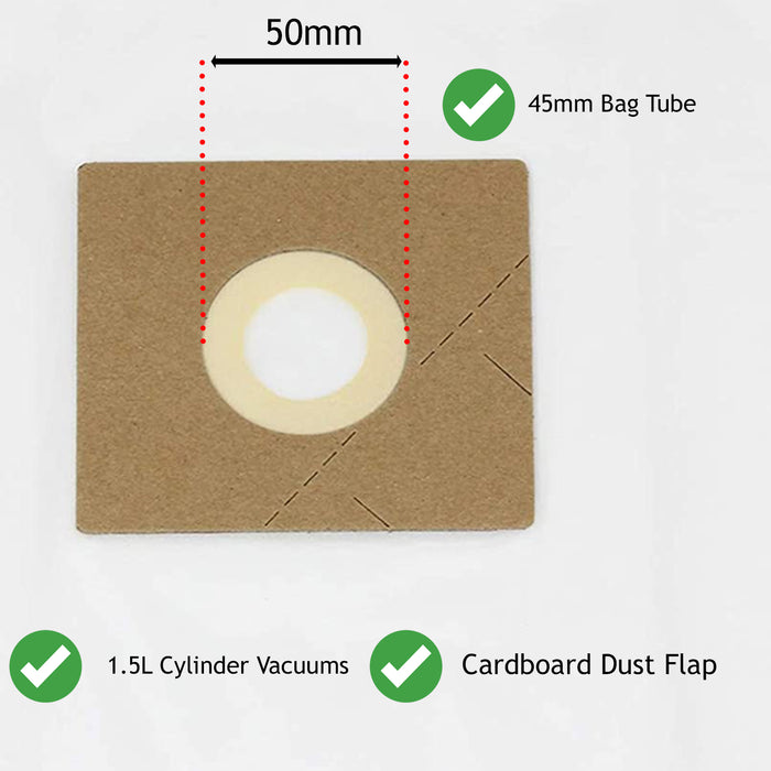 Dust Bags for AMAZONBASICS VCB35B15CEUK VCB35B15CEU4 1.5L Vacuum G51 x 10 Fresh