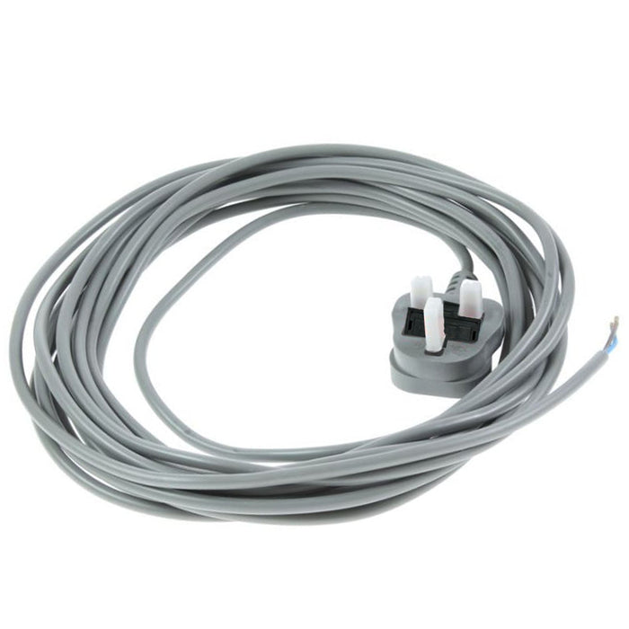 Mains Cable for ZANUSSI Vacuum Cleaner Hoover Lead Grey 8M Replacement