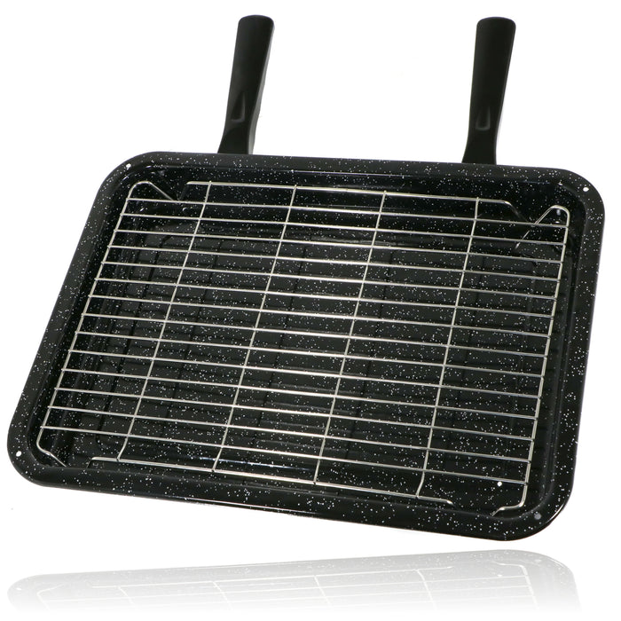 Large Grill Pan, Rack & Dual Detachable Handles for INDESIT Oven Cookers