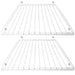 Universal Fridge Shelf Adjustable Plastic Coated White Extendable Shelves (Pack of 2)