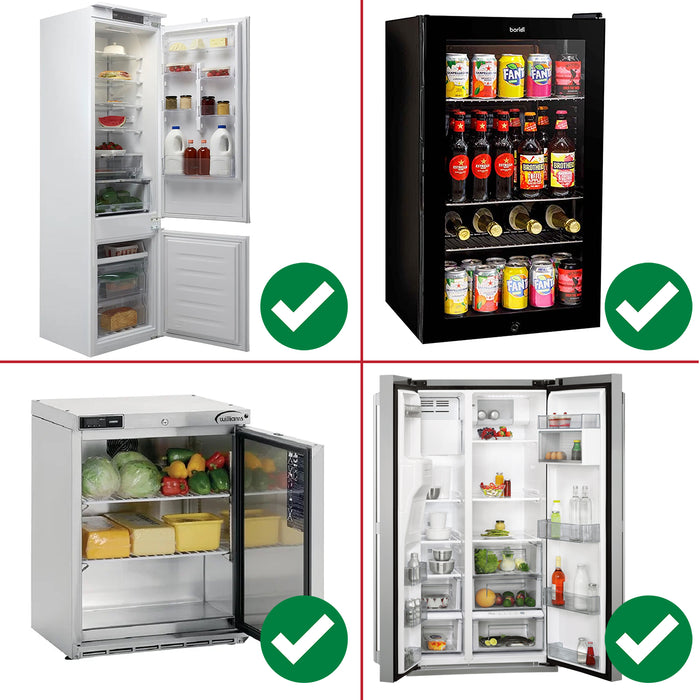 Universal Adjustable Drinks Chiller Fridge Shelf Beer Display Refrigerator Bottle Rack (Pack of 3)