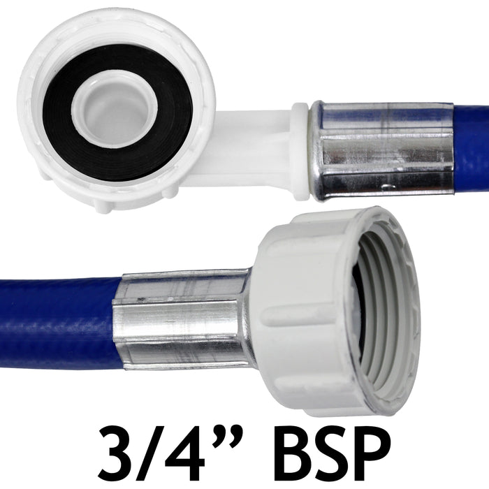 UNIVERSAL Washing Machine Fill Water Pipe Drain Hose Extension Outlet Kit 2.5m