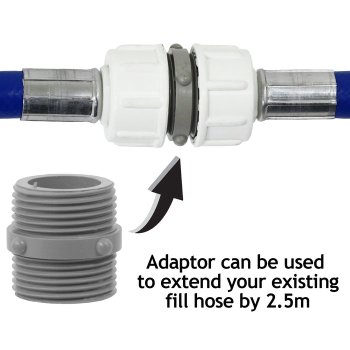 Fill Water Pipe Drain Hose Extension Outlet Kit for KENWOOD RUSSELL HOBBS Washing Machine 2.5m