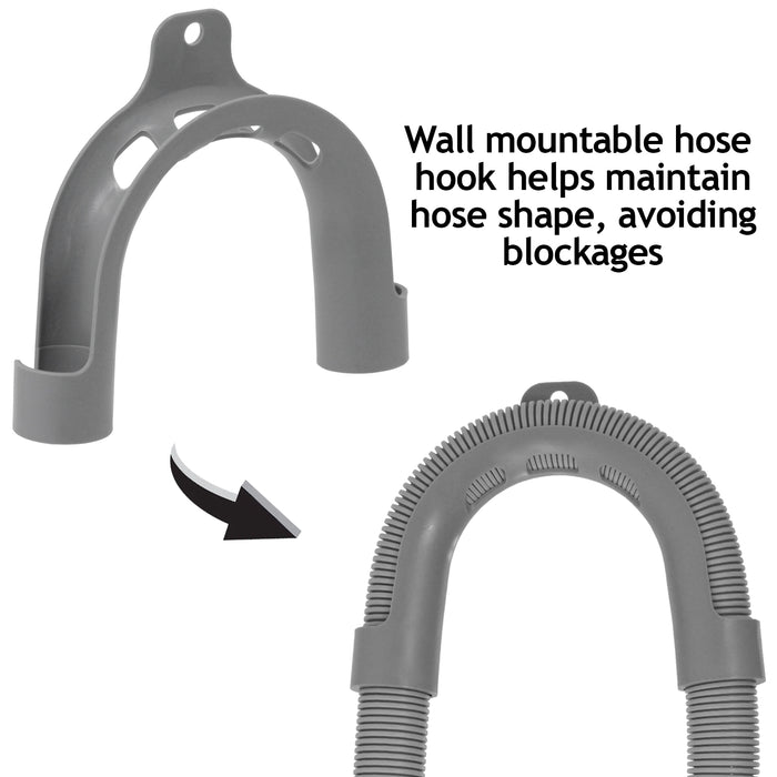 Fill Water Pipe Drain Hose Extension Outlet Kit for KENWOOD RUSSELL HOBBS Washing Machine 2.5m