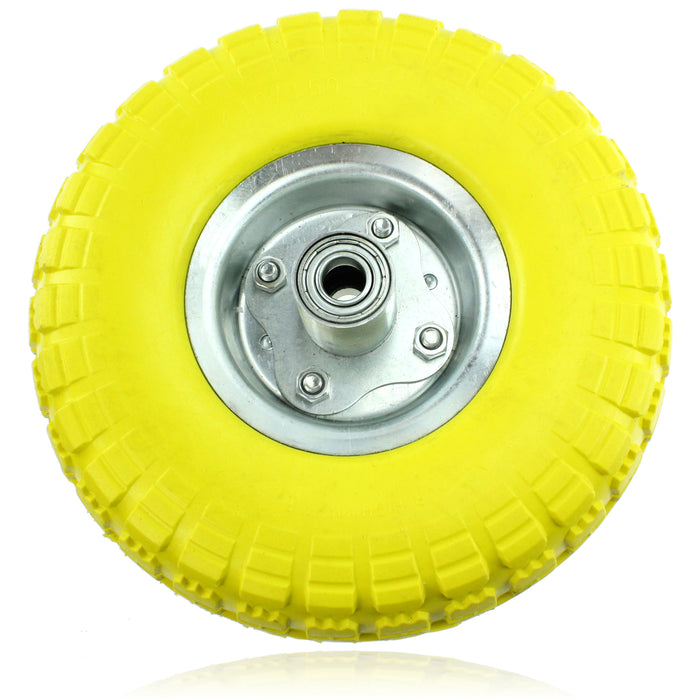 10" Solid Wheelbarrow Wheel Tubeless Barrow Tyre Burst & Puncture Proof Spare