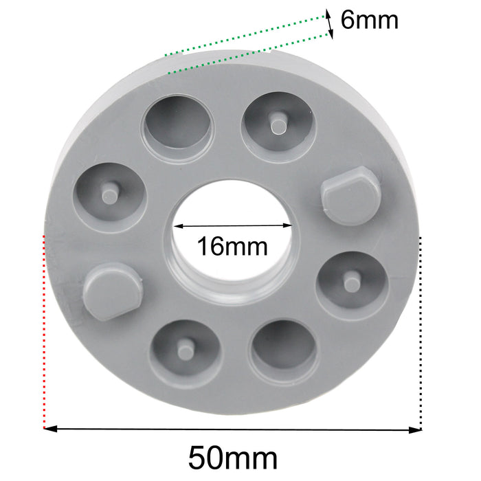 SPARES2GO Two Peg Blade Height Spacers for Flymo Easi Glide 300 330 Glidemaster 340 360 380 Lawnmower (Pack of 4)