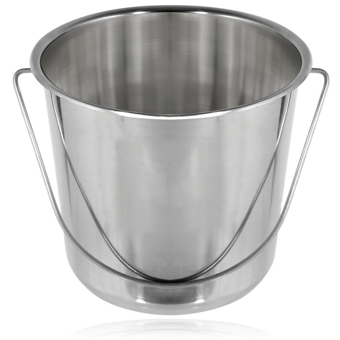 12 Litre Stainless Steel Heavy Duty Garage Spillage Fire Bucket