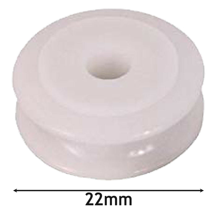 Greenhouse Sliding Door Wheel Roller Repair Kit 22mm Nylon Wheels x 2