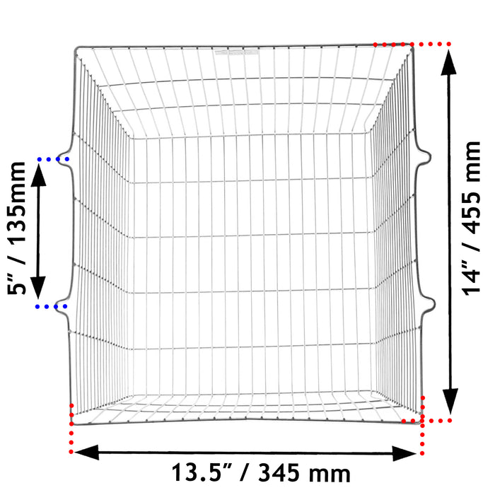 Universal Cooker Hob Vent Guard / Tumble Dryer Outlet Square Cage Zinc Coated (11'' x 10'' x 10.5'')