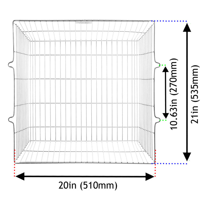 UNIVERSAL Anti Theft / Vandalism Alarm Guard Square Cage Zinc Coated (18'' x 18'' x 7'')
